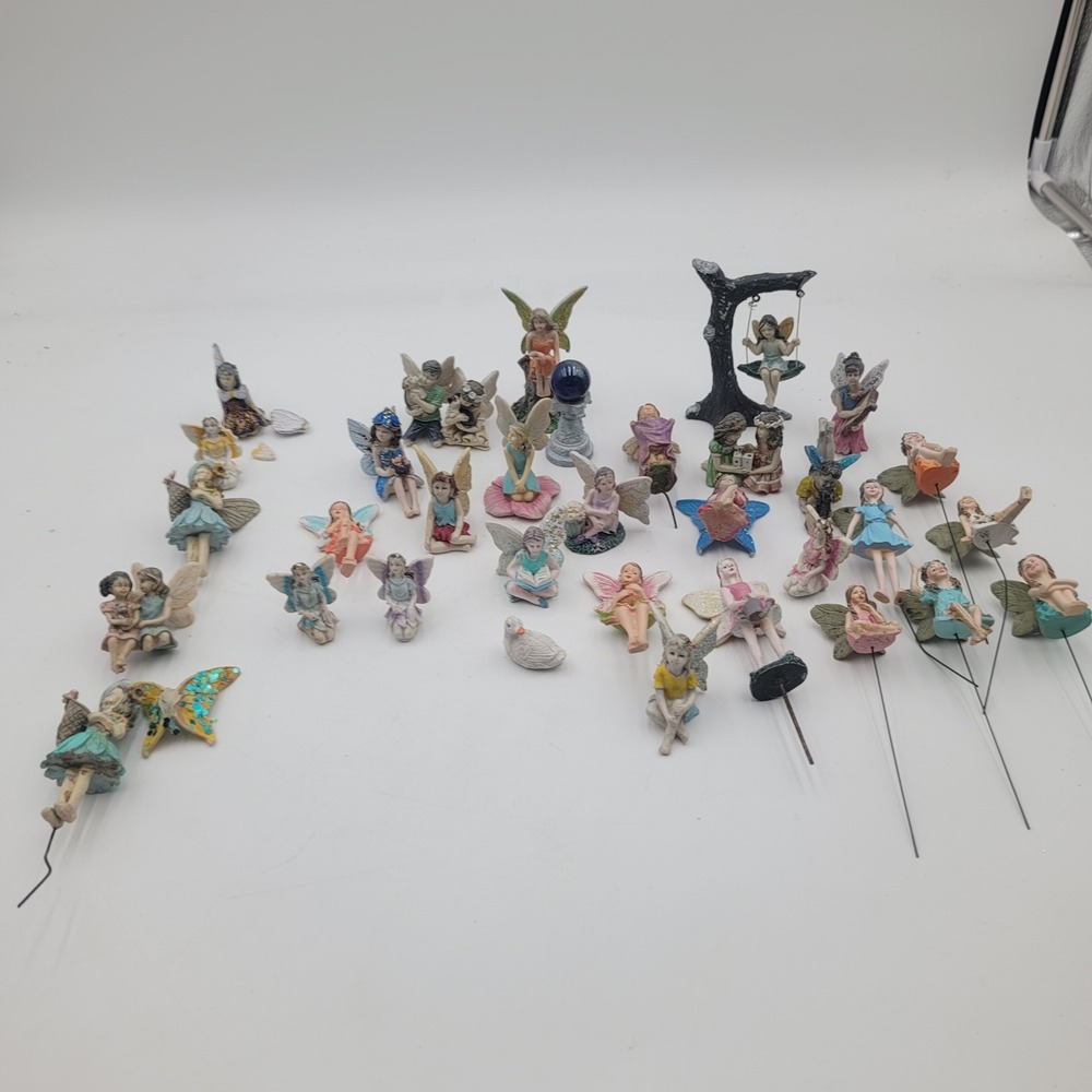 33pc Miniature Fairy Garden Figurines Resin Accessories Garden Decor Mixed
